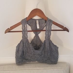 Free People, Galloon Lace Racerback Bralette M